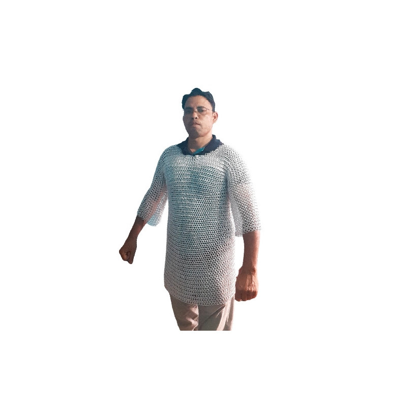 Butted Aluminum Chainmail Shirt | Knight Armor Haubergeon