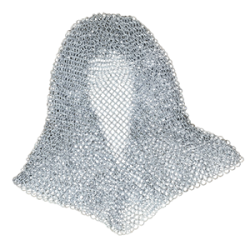 Medieval Chainmail Coif Chain mail hood Knights costume armor V-Shape