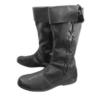Handmade Medieval Leather Boots - Side Laced Renaissance Fair Shoes, Genuine Leather Viking & LARP Footwear for Men and Women, Durable Period Reenactment Boots